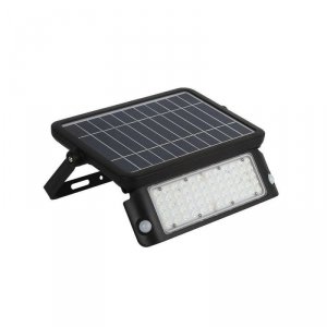 Projektor solarny V-TAC 10W LED czarny czujnk ruchu IP65 VT-787-10 4000K 1150lm