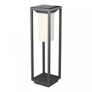 Słupek ogrodowy solarny V-TAC 4W LED SAMSUNG CHIP szary 2-funkcje IP65 VT-66 3000K 280lm 3 lata gwarancji