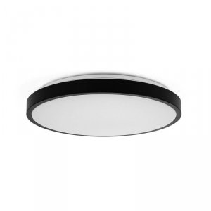 Oprawa sufitowa plafoniera V-TAC 36W LED okrągły 35cm natynkowy IP44 czarny VT-8630B 3000K 3820lm