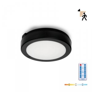 Plafon z czujnikiem ruchu LED NAIROS G2 12W 3CCT LX IP65 czarny Kobi Premium