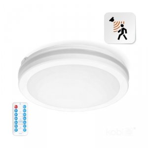 Plafon z czujnikiem ruchu LED NAIROS 24W CCT LX IP65 biały Kobi Premium