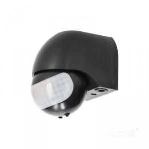 Czujnik ruchu LX40 IP44 180° PIR czarny Kobi Premium