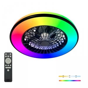Plafon LED z wentylatorem VENTELUX  48W+15W 3CCT+RGB  Kobi Windstar