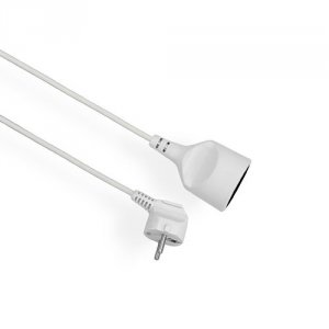 Przedłużacz 1gn/5m/Zu/1mm biały Elgotech