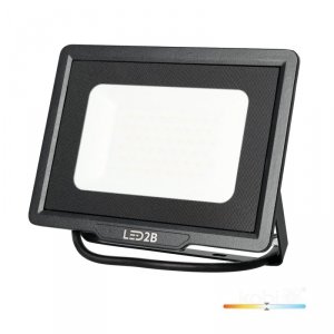 Naświetlacz LED MH 50W 4000K IP65 czarny LED2B