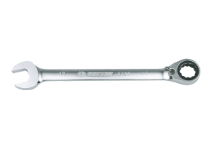 KLUCZ PŁASKO-OCZKOWY Z GRZECHOTKĄ DWUKIERUNKOWĄ 72 ZĘBY Z BLOKADĄ OCZKA 226 x 17mm King Tony