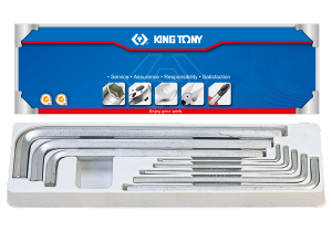 ZESTAW IMBUSÓW CALOWYCH 8 szt. 1125S - HEX EKSTRA DŁUGIE 1/8 - 9/16 PUDEŁKO King Tony