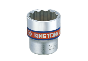 NASADKA KRÓTKA 3/8 CALOWA 1/4 x 27mm 12-kąt. Cr-V King Tony