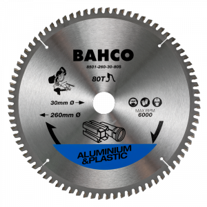 Piła tarczowa do aluminium i tworzyw 210 mm 48 zębów BAHCO