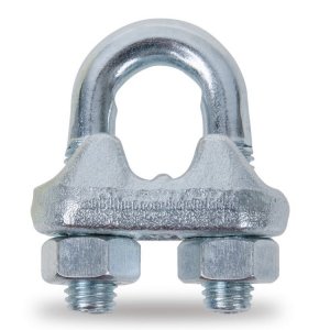 Zacisk linowy kabłąkowy stalowy ocynkowany 14 mm (9/16)  Robur