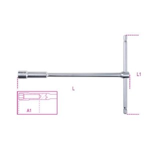 Klucz nasadowy typu T 6-kątny 12 mm, z głęboką nasadką, dł. 240 mm, 949 Beta