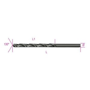 Wiertło kręte cylindryczne szlifowane HSS 5,00 mm DIN340, 412L Beta