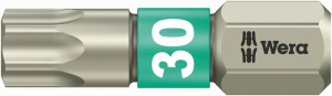 Bit nierdzewny 1/4 DIN3126C6,3, do srub z gniazdem Torx 30x25mm Wera