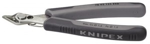 Szczypce tnące boczne ESD, 125 mm, dla elektroników, Fi 0,2–1,6 mm, 78 03 125, KNIPEX