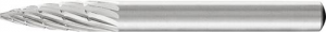 Frez trzpieniowy HSS, lukowy ostry 0618 3 6mm 6x18mm Pferd