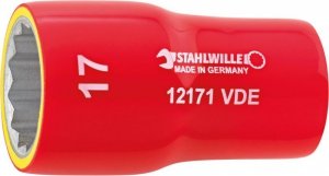 Nasadka 3/8 20mm, 12-kątna, krótka, izolowana 1000V VDE STAHLWILLE