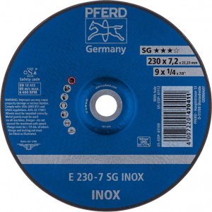 Tarcza scierna do obr. zgrubnej, odsadzona do V2A A30NSG 178-8,3mm PFERD