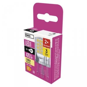 Żarówka LED Classic JC / G9 / 4 W (40 W) / 470 lm / ciepła biel