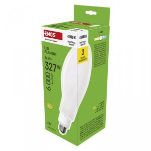 Żarówka LED Filament ED90 / E27 / 36 W (327 W) / 6 000 lm / neutralna biel