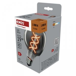 Żarówka LED DECO SMOKED G95 / E27 / 4,5 W (19 W) / 180 lm / flame