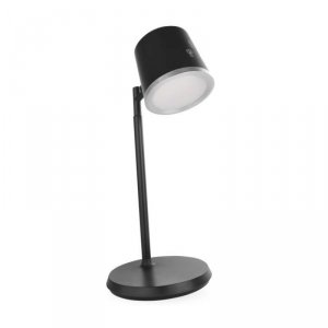 Lampa biurkowa LED ABBIE, ładowalna, czarna