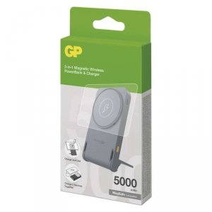 GP Powerbank Q05B , 5000 mAh, 20 W+Wireless, czarny  /*MPP