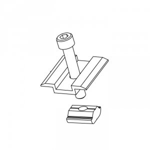 Klemy środkowe KLIK na panel 35 - 40mm 6 kpl CZARNE XFS_K002.8