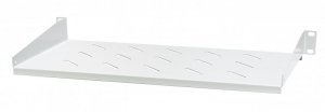 Półka stała 19, 1U, gł.250mm, mocowana z przodu, RAL7044 (szary)
