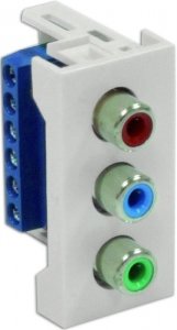 Gniazdo audio-video 22,5x45mm