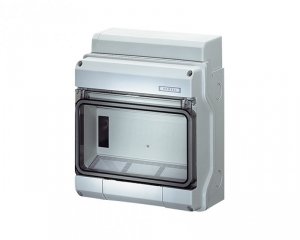 Rozdzielnica natynkowa niewyposażona / 1500VDC/1000VAC / IP65 / klasa ochronności II / 1x9 modułów / bez zacisków / 200x238x111 