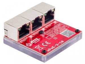 Switch 3 portowy 3xPoE zasilany z PoE