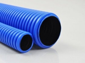 Rura karbowana dwuwarstwowa niebieska 50m, śr. 110mm, 250N QRK FLEX (04.28A)