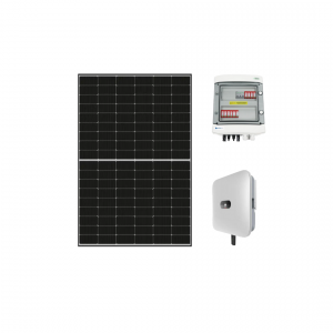 Zestaw fotowoltaiczny 5kW (panele fotowoltaiczne DAS SOLAR 415W, falownik hybrydowy 3 fazy Huawei 5kW, rozdzielnica DC/AC hermetyczna, złączki MC4)