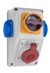 Rozdzielnica R-BOX KOMPAKT: 1x32A/5P, 2x250V, 1xL/P 40A, 400V, IP44, 1x termik, B.325/2/LP,  Pawbol