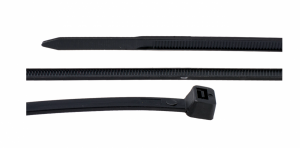 Opaska kablowa 370/7,6mm, czarna, 100szt, H.7274B, Pawbol