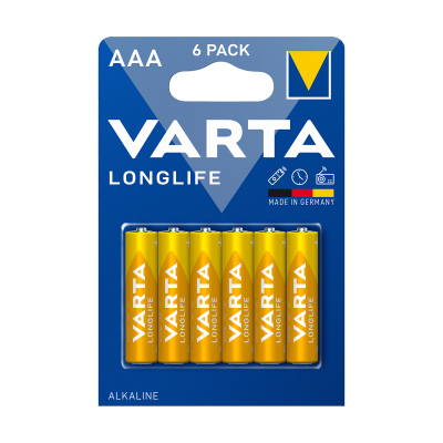 Bateria alkaliczna VARTA LR03 LONGLIFE 6szt./bl.