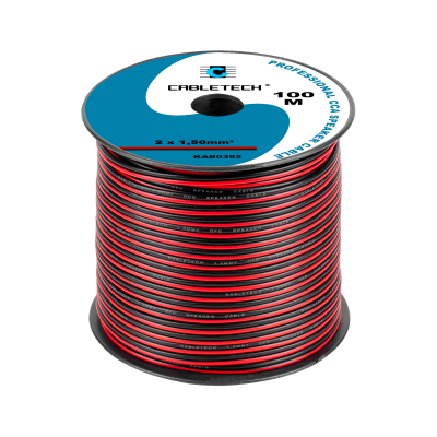 Kabel głośnikowy CCA 1.5mm czarno-czerwony