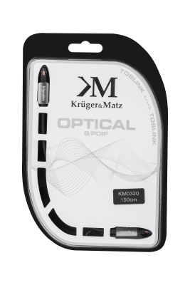 Kabel optyczny toslink-toslink 1.5m Kruger&amp;Matz