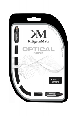 Kabel optyczny toslink-toslink 3.0m Kruger&amp;Matz