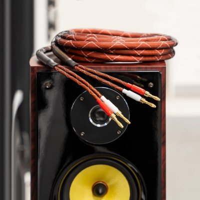 Kabel głośnikowy 3.0m Kruger&amp;Matz (wtyki banan)
