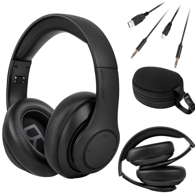 Bezprzewodowe słuchawki nauszne Kruger&amp;Matz model Street 3 Wireless, kolor czarny