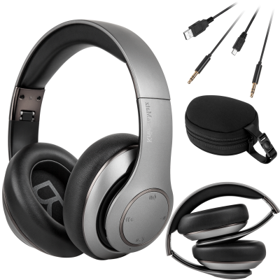 Bezprzewodowe słuchawki nauszne Kruger&amp;Matz model Street 3 Wireless, kolor grafitowy