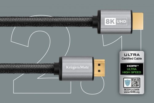 Kabel HDMI-HDMI 2.1 8K 3 m Kruger&amp;Matz