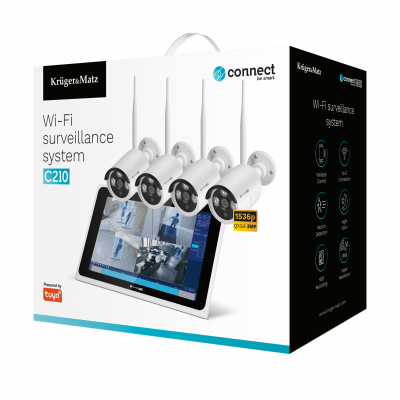 Zestaw do monitoringu WiFi Kruger&Matz Connect C210 Tuya