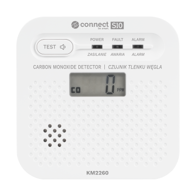 Czujnik czadu, tlenku węgla Kruger&Matz Connect S10 Tuya EN 50921