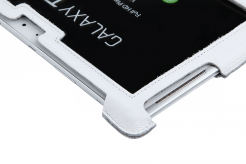 Etui białe dedykowane do Samsung Galaxy Tab P5100 (skóra naturalna)