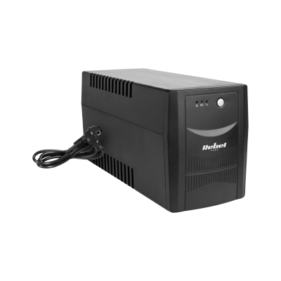 Zasilacz awaryjny UPS REBEL model Micropower 1500 (offline, 1500 VA / 900 W, 230 V, 50 Hz)