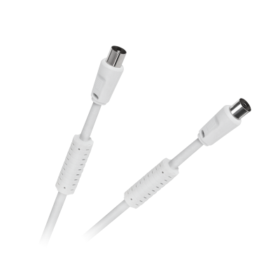 Kabel TV-Video biały z filtrami 15m