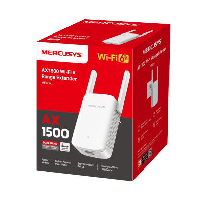 Repeater-wzmacniacz sygnału Wi-Fi Mercusys ME60X AX1500