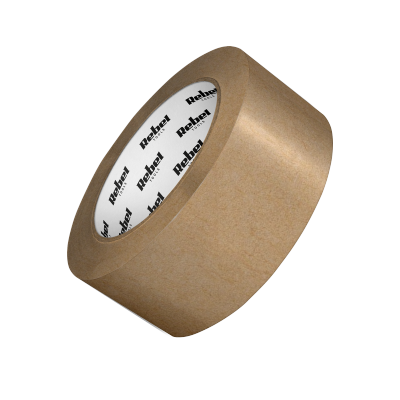 Taśma pakowa papierowa kraft REBEL (120mic x 48 mm x 50 m)